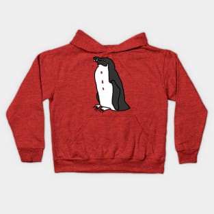 Animals with Sharp Teeth Penguin Kids Hoodie